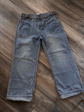 Relaxed cuffed light wash Jeans